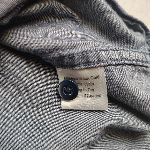 UNTUCKit Cotton Shirt Blue Weave Pattern Mens 3XL - Picture 4 of 7